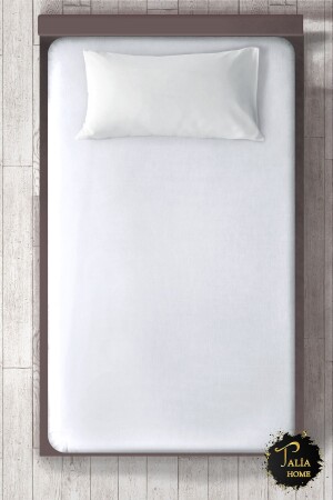 Single White Elastic Sheet Tlac-001 - Talia Home