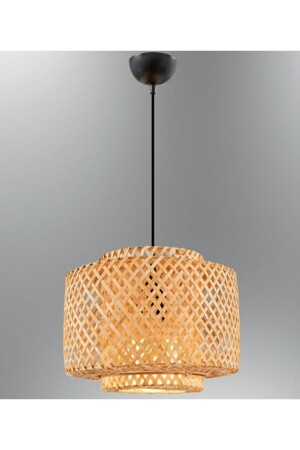 Sinnerlig 25×20cm großer Bambus-Kronleuchter, Hängelampe, Rattan, Korbgeflecht, Bohemian-Stil, modern, skandinavischer Kronleuchter TYC00716561892 - Toprak Design
