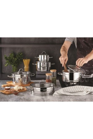 Sırma Steel Cookware Set 10 Pieces KHRSR1 - Kahramanlar