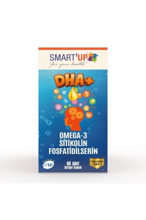 Sitikolin Dha Omega 3 Ve Fosfatidilserin Iceren Balık Yağı B12 ( 60 Kapsül ) - Smart Up