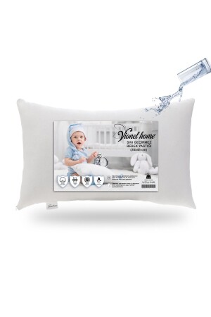 Sıvı Geçirmez Bebek Yastığı- Antialerjik Yastık - %100 Pamuklu- Boncuk Silikon - Vionel Home