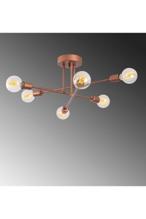Six-Piece Acrobat Cross Model Plafonier Ceiling Mounted Octopus Chandelier LMBDR3598CPRZ - Lambadar