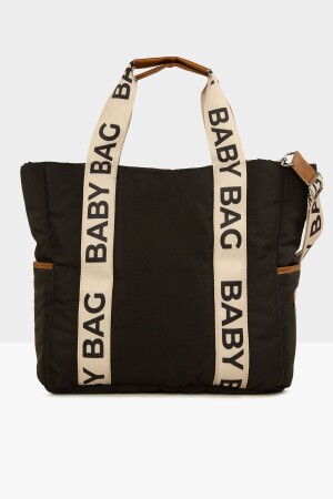 Siyah Baby Bag Kolonlu Şişme Anne Bebek Çantası M000008046 - Bagmori