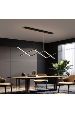 Siyah Makas Led Lamba,sarkıt Avize,modern Aydınlatma,dekoratif 3 Işık Rengi CL30103 - CATLUZ