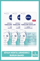Siyah Nokta ve Gözenek Arındırıcı Temizleme Bantları X3 Kutu, Burun Bandı SET.NVE.465 - NIVEA