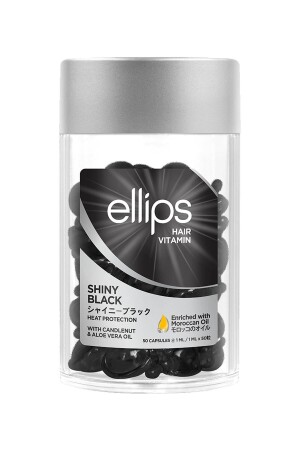 Siyah Saçlara Özel Işıltı Veren Saç Vitamini 50 Kapsül - Ellips
