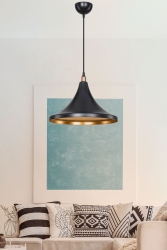 Siyah Sarkıt Avize Yatak Odası Salon Mutfak Koridor Lamba avize1 - AG LightDesign
