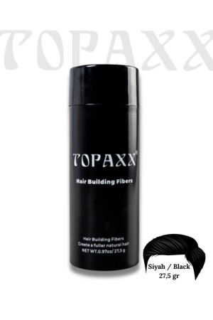 Siyah-black Saç Dolgunlaştırıcı Fiber Topik Tozu 27,5gr TRTPX001 - Topaxx