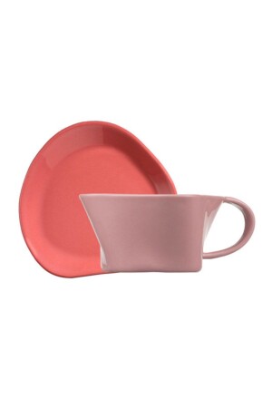 Skallop 4-teiliges Teeservice Rosa SKL04CT0023 - Kütahya Porselen