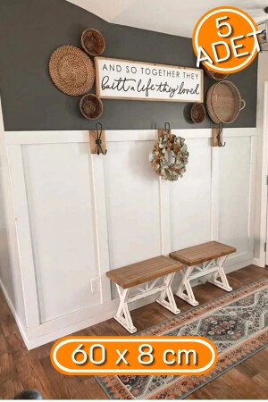 Skandinavische Wandleiste 60 cm x 8 cm - Yıldırım's Home