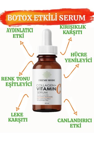 Skin Brightening, Botox Effective, Vitamin C and Collagen Serum 0987612345 - Fresh Mode