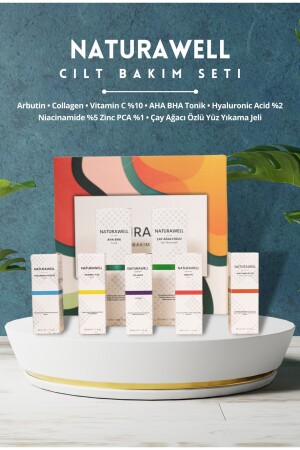 Skin Care Set 5 Serum + Aha Bha Tonic + Tea Tree Extract Face Washing Gel 8684172600149 - Naturawell