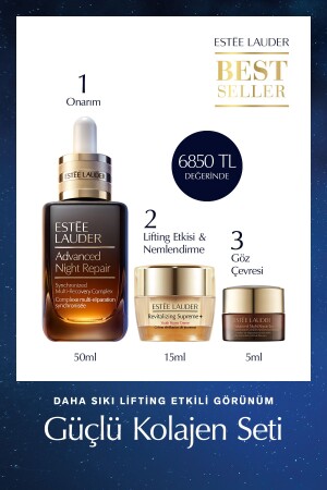 Skin Care Set - Advanced Night Repair Serum 50ml Eye Cream 5ml Supreme Soft Moisturizer 15ml ELTY32 - Estee Lauder