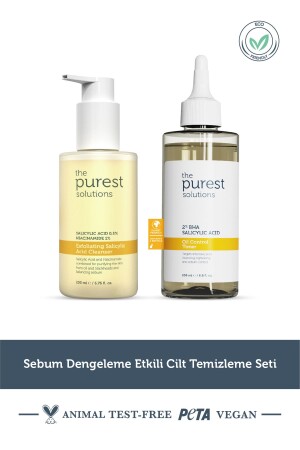Skin cleansing set with sebum balancing effect - The Purest Solutions