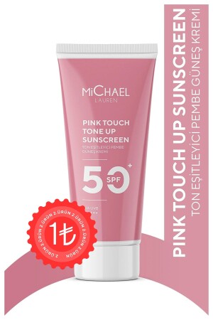 Skin Tone Equalizer Pink Touch SPF 50+ Rosa Gesichts-Sonnencreme PA++++ 50 ML - Michael Lauren