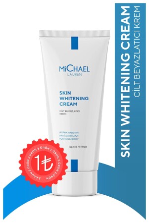 Skin Whitening and Moisturizing Cream with Licorice & alpha Arbutin Extract 50 ml - Michael Lauren