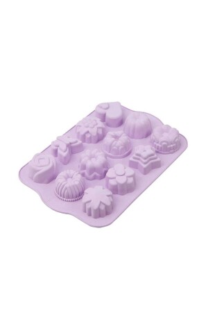 SL04 12-Piece Mixed Pattern Cake and Cookie Mold - Silicolife