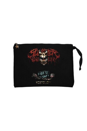 Schlachtung, um sich durchzusetzen Kostolom Black Clutch Lined Wallet / Handbag - Z Zepplin