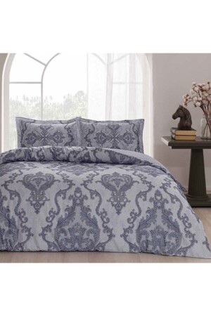 Sleby Lila Baumwollsatin-Bettbezug-Set für Doppelbett 8682475070744 - Taç