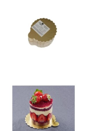 Slice Round Cake Coaster Thick Handkerchief 100 Pieces Gold 11 Cm TYC00134188062 - Hayal Aksesuar