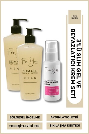 Slim Gel -firming--Anti-stretchmark and Cellulite Cream X 2pcs (ADVANTAGEOUS SET) - For You Gold