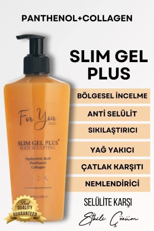 Slim Gel Plus Collagen Gel - - Firming - Stretch Mark Care - - Anti-Cellulite Gel - For You Gold