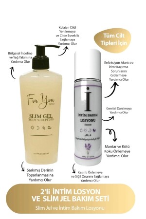Slim Gel Slimming-Firming-Fat Burner-Anti Stretch Marks and Cellulite Cream & Intim (genital) Lotion slmint1 - For You Gold