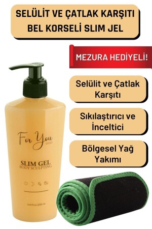 Slim Gel Slimming - firming - fat burning - regional slimming - anti-crack and cellulite cream (SET) - For You Gold