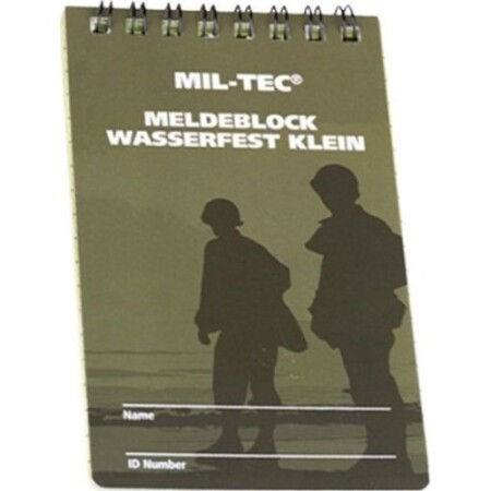 SMALL MESSAGE BOOK, WATERPROOF - MIL-TEC