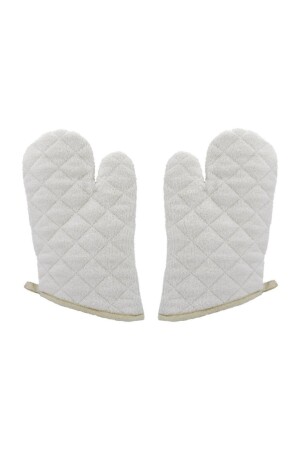 Small Size White Fireproof Oven Gloves 1 Pair 22557650 - Omnisoft