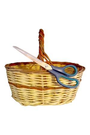 Small Wicker Reed Bamboo Basket Organizer Gift Organizer Reed Basket Hand Knitted Small Picnic 11 - Greenosier