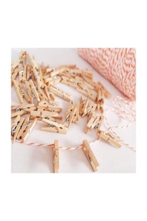 Small Wooden Mini Pegs Photo Note Holder Pegs 25 Pieces - Ylmazgroup