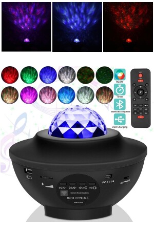 Smart App Remote Control Music Star Projector Light Gift Home Decoration Galaxy Light Disco Lamp re43c - Utelips