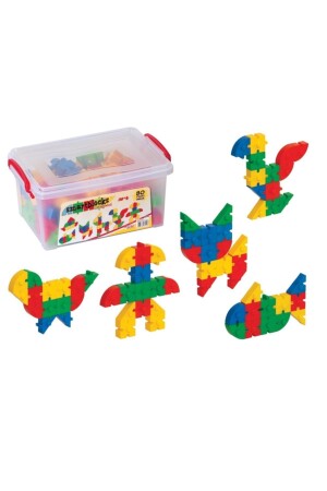 Smart Blocks 80-Piece Educational Lego Set - With Storage Box smartblockslego - DEDE