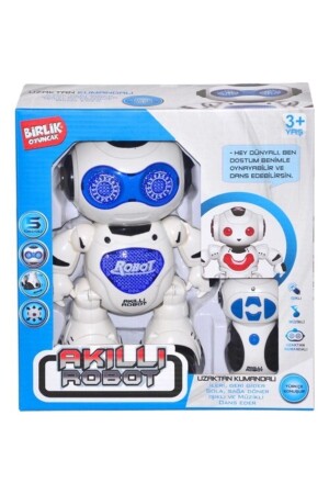 Smart Turkish Speaking Lighted Musical Remote Robot Blue 8698555781651 - Birlik