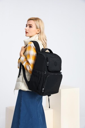 Smbyb3000-0001 Black Women's Baby Care Backpack - Smart Bags