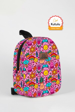 Smiling Faces 0-8 Years - Nursery-Kindergarten Children's Backpack [with special box] - Minilee