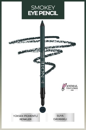 Smokey Eye Waterproof Eye Pencil with Applicator 03 Green - Note Cosmetics