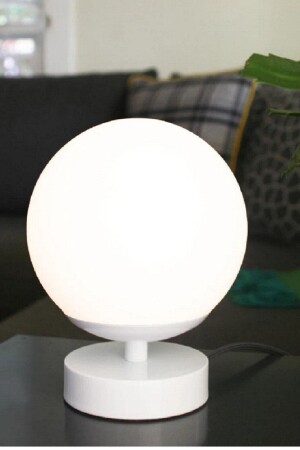 Snow Ball Bedside-table-nightstand-coffee table Glass Lampshade snowball abajurrur - White West inn House