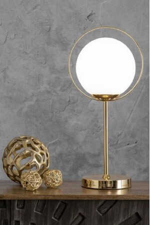 Snowball Bedside Table Nightstand Coffee Table Top Glass Lampshade snowball abajurrur - White West inn House