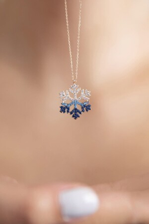 Snowflake Necklace 925 Sterling Silver Necklace - Elika Silver