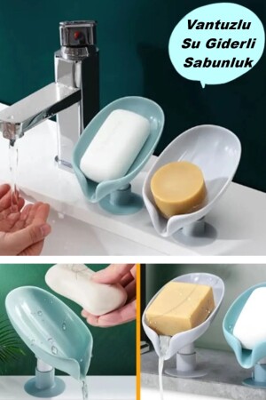 Soap Dish with Suction Cup and Water Drain - Aygoren Home