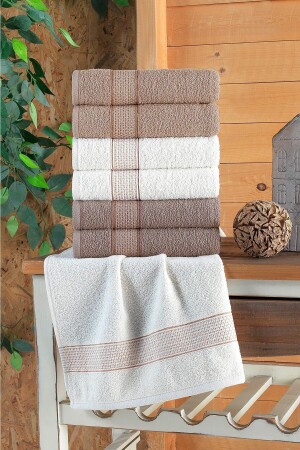 Sobeska 40x70 Cm 6'lı El Ve Yüz Havlusu Pamuklu 153-90-196 - Binnur Home