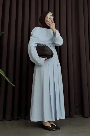 Sofia Premium Skirt Set, Baby Blue - Nuuwears