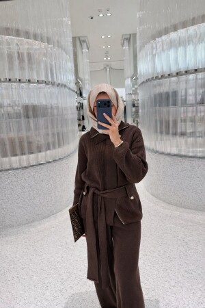 Soft Knit Set - Dark Brown - Duendeca