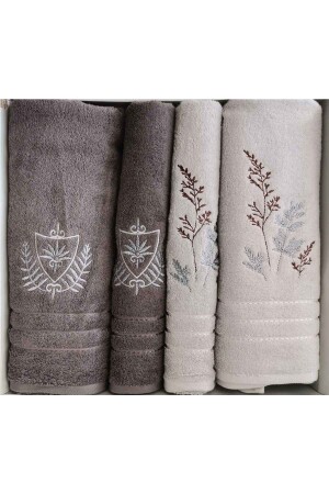 Soft Leaf Best Set (Badeset) Beige-Braun EVTHTKÖZDL00135 - Özdilek