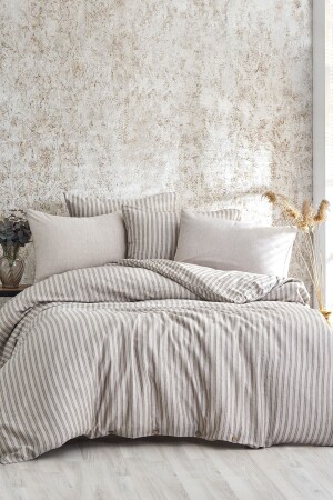 Soft Linen Duvet Cover Set Double 104000 - BONJARDİNHOME