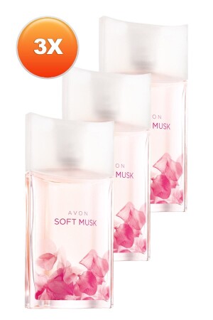 Soft Musk Damenparfüm Edt 50 ml. 3er-Set - Avon