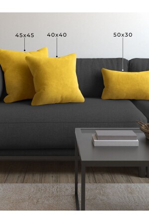 Soft Series Acem Tulip Yellow Throw Pillow - Pillow Case - Demor Home