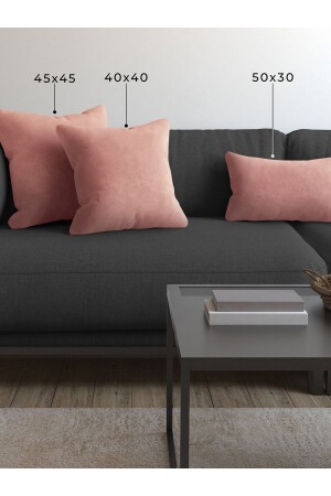Soft Series Baby Pink Throw Pillow-Pillow Case - Demor Home